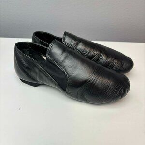 ABT America Ballet Theatre Spotlights Black Leather Jazz Dance Shoes Size 1